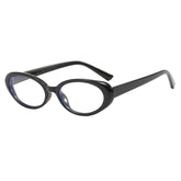 Retro oval stylish frames anti-blue light glasses flat frame for women glasses