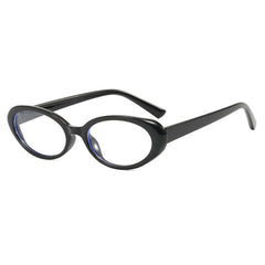 Retro oval stylish frames anti-blue light glasses flat frame for women glasses