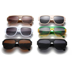 High quality Square frame sunglasses fashion plastic pilot sunglasses