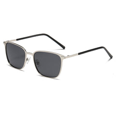 High quality orange lens acetate sunglasses polarized tawny retro-frame metal sunglasses