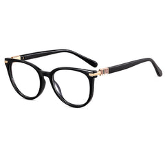 Custom logo acetate anti blue light glasses round frame rivet fashion hot sale glasses frame