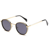 Round frame metal sunglasses UV protection retro classic for men and women