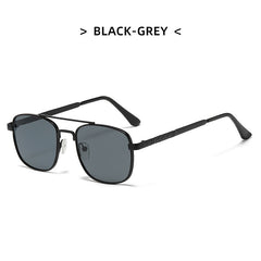 High quality double bridge sunglasses gradient colorful metal frame sunglasses