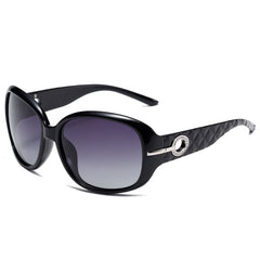 Polarized oversized women's square framed sunglasses fashion UV protection retro sunglasses