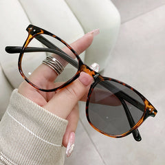 High quality leopard print glasses photochromism square framee glasses frame