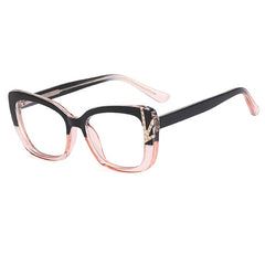 New fashion TR90 CP insert gradual change color color anti-blue glasses frame with myopia glasses