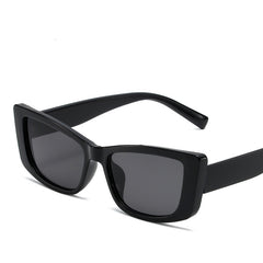 Custom logo rectangle small frame sunglasses leopard print sunglasses