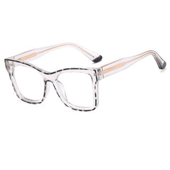 Fashion oversized anti blue light glasses 2025 double colorful computer glasses