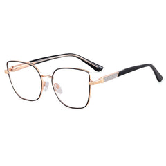 Fashion Personality thin frame Metal frame anti-blue light glasses Thin face frame glasses