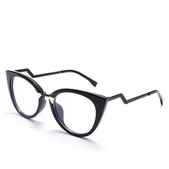 High quality anti blue light glasses cat eye bend metal frames leopard print glasses frame