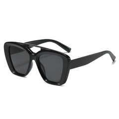 Fashion new double beam sunglasses New uv400 UV protection large frame glasses