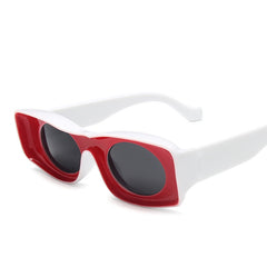 New personality sunglasses glasses rectangle frame candy colorful sunglasses