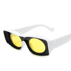 New personality sunglasses glasses rectangle frame candy colorful sunglasses