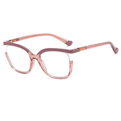 Custom logo oversized leopard print glasses anti blue light acetate computer glasses