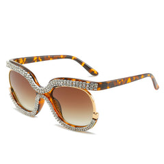 New fashion sunglasses personality diamond-set trend ins glasses female wholesale