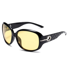 Polarized oversized women's square framed sunglasses fashion UV protection retro sunglasses