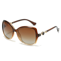 High quality New four-leaf clover polarizing sunglasses for ladies cat eye glasses