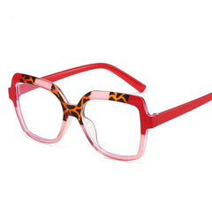 Custom logo leopard print glasses frame anti blue light glasses