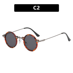 Small frame round frame personality hip Hop sunglasses New retro sunglasses