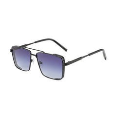 New fashion double bridge rimless sunglasses gradient colorful sunglasses