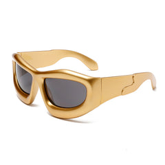 Fashion Large frame Y2K wraparound sunglasses fashion uv400 irregular sunglasses