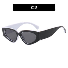 Panda color matching sunglasses simple 2025 new fashion retro women's sunglasses
