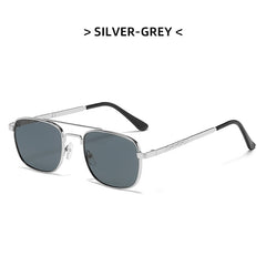 High quality double bridge sunglasses gradient colorful metal frame sunglasses