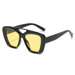 Fashion new double beam sunglasses New uv400 UV protection large frame glasses