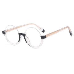 High quality leopard print anti blue light glasses candy colorful round frame reading glasses