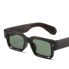 Custom logo rectangle leopard print sunglasses uv400 outdoor square sunglasses