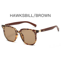 High quality tortoise shell sunglasses round frame uv400 green lens sunglasses