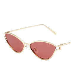 High quality cat eye sunglasses new style gradient colorful metal frame sunglasses