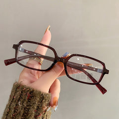 New fashion style tortoiseshell anti-blue light glasses women retro small square frame glasses