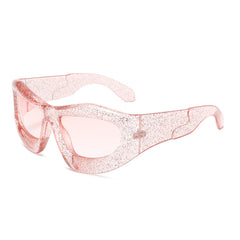 Fashion Large frame Y2K wraparound sunglasses fashion uv400 irregular sunglasses