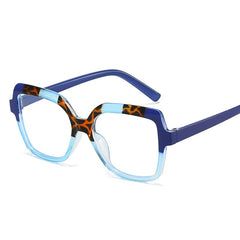 Custom logo leopard print glasses frame anti blue light glasses