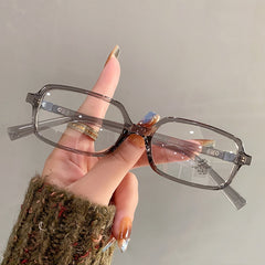 New fashion style tortoiseshell anti-blue light glasses women retro small square frame glasses