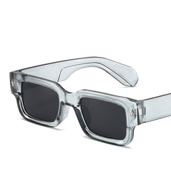 Custom logo rectangle leopard print sunglasses uv400 outdoor square sunglasses