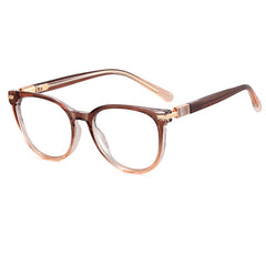 Custom logo acetate anti blue light glasses round frame rivet fashion hot sale glasses frame