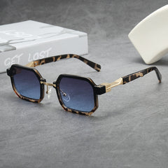 High quality square fashion sunglasses irregular frame tortoise shell sunglasses