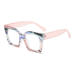High quality New color pattern large frame glasses anti-blue light mirror glasses