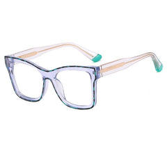 Fashion oversized anti blue light glasses 2025 double colorful computer glasses