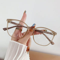 New fashion round frame plastic eyewear glasses anti blue light rivet computer glasses