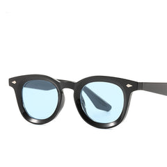 High quality acetate leopard print sunglasses uv400 rivet colorful lens sunglasses