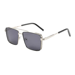 New fashion double bridge rimless sunglasses gradient colorful sunglasses