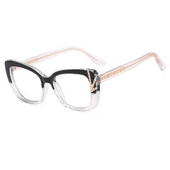 New fashion TR90 CP insert gradual change color color anti-blue glasses frame with myopia glasses