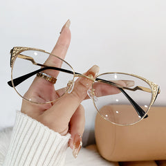 Fashion trend anti-blue glasses female trend personality ins flat lens female