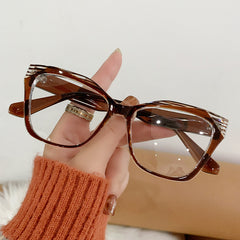 New fashion leopard print glasses anti blue light tortoise shell cat eye vintage glasses