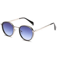 Round frame metal sunglasses UV protection retro classic for men and women