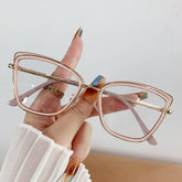 New fashion double colorful glasses new style cat eye anti blue light glasses