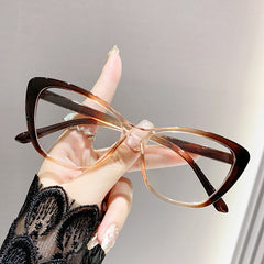 Fashion new style cat eye glasses tortoise shell anti blue light glasses frame